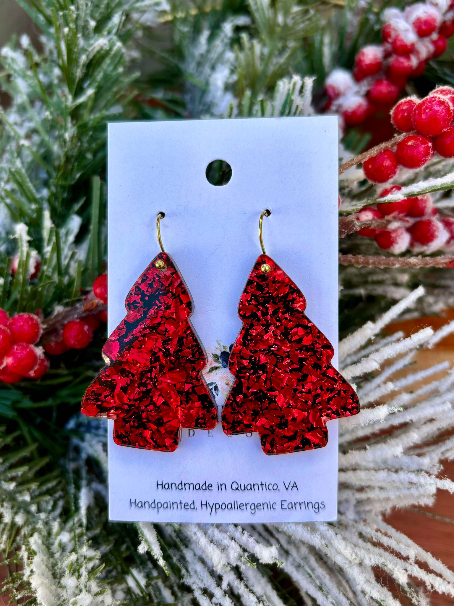 Red Flake Chunky Trees