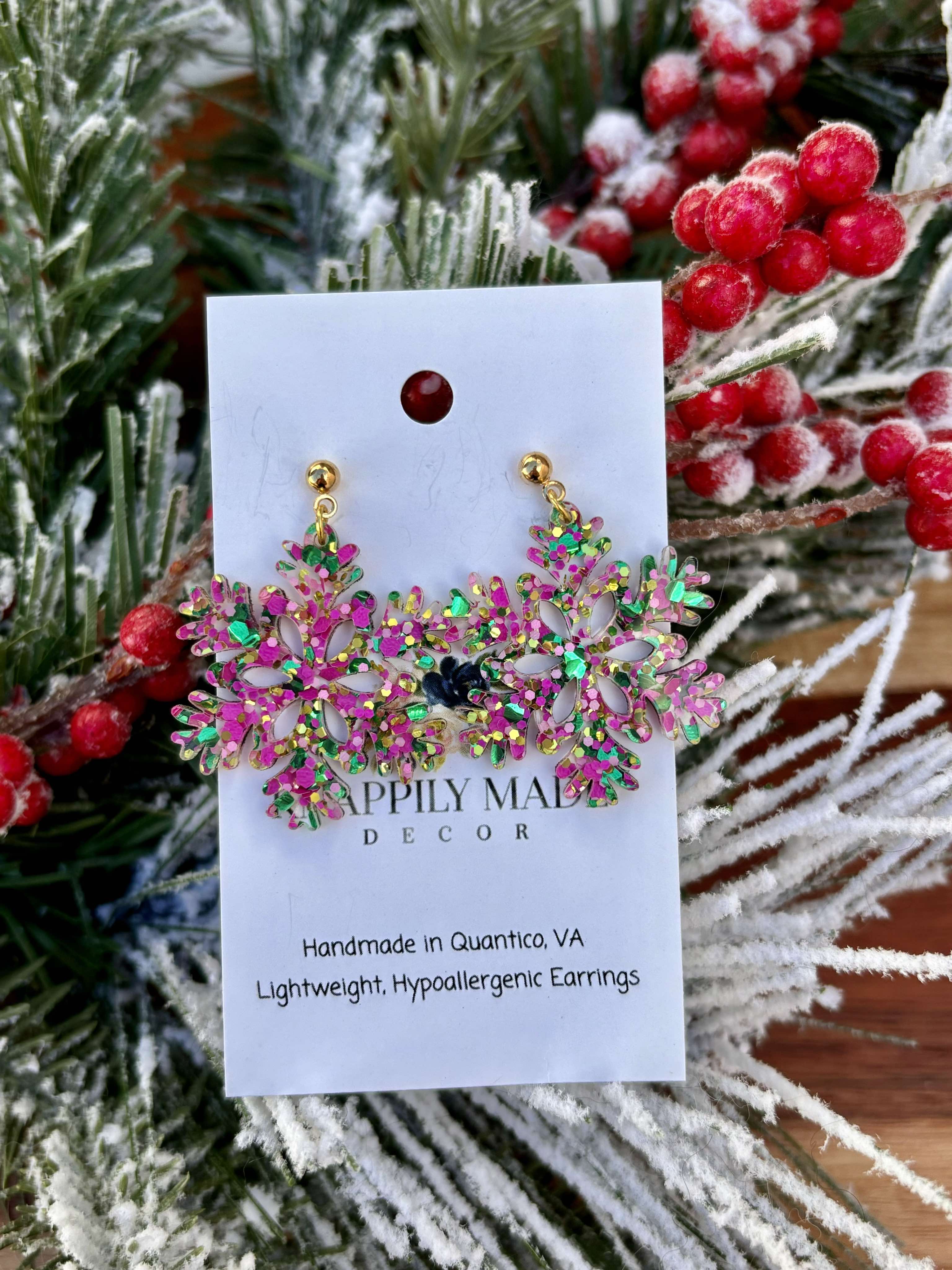 Blush & Luxe Snowflakes