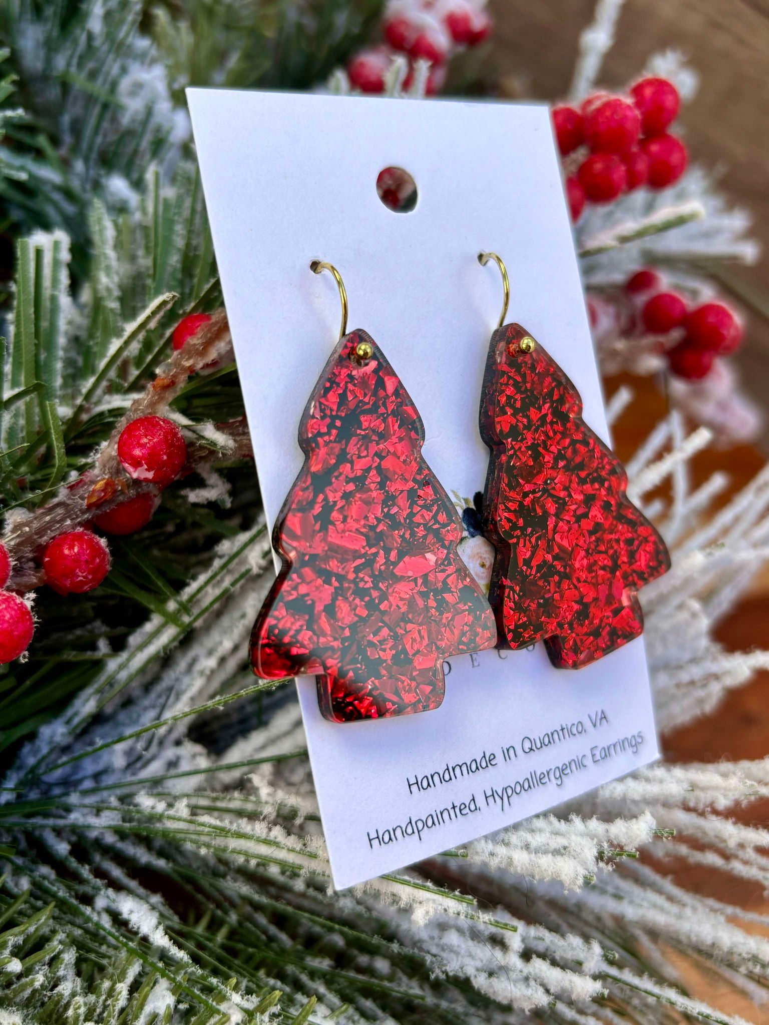 Red Flake Chunky Trees