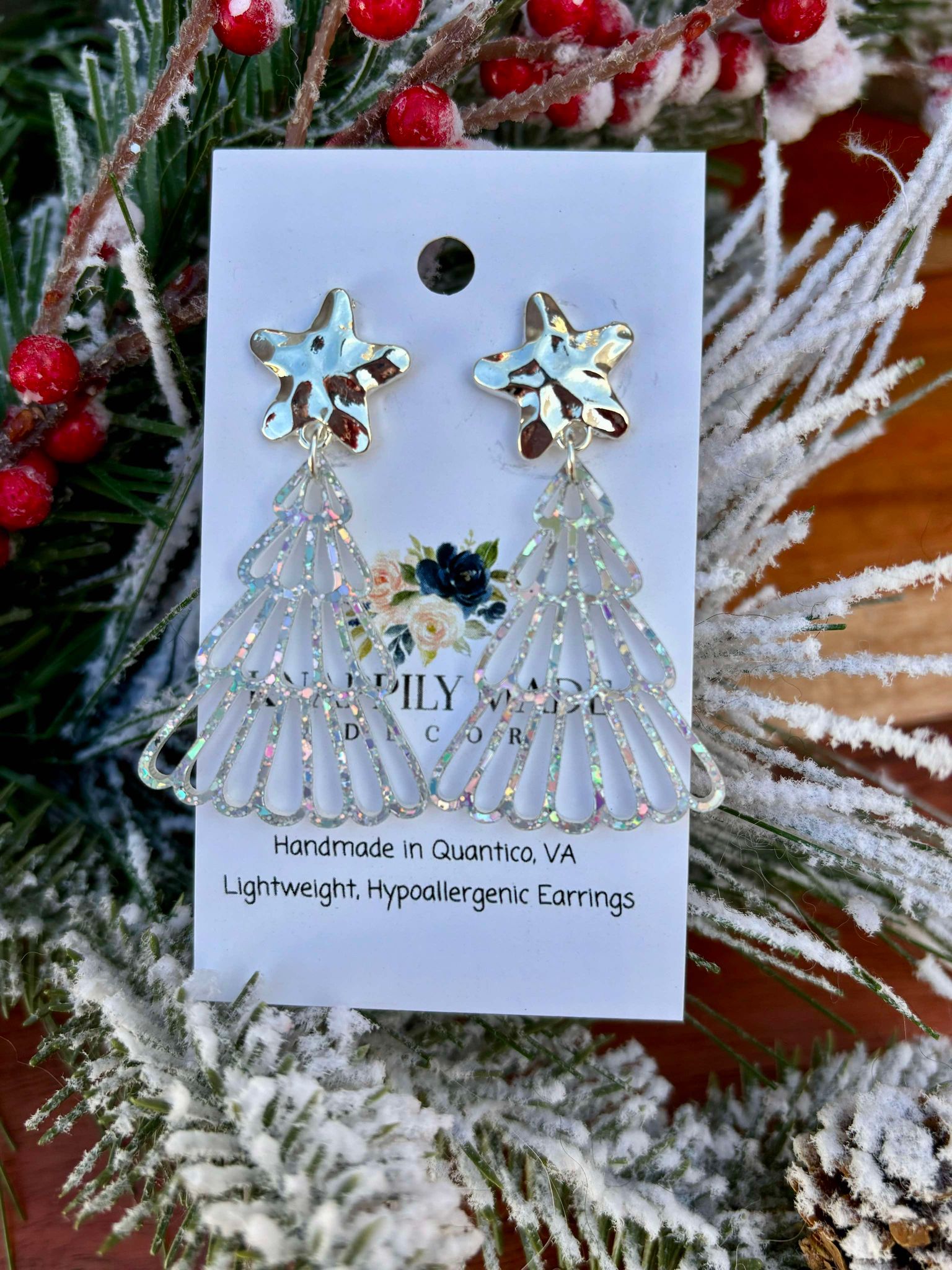 Sparkly Silver Tree