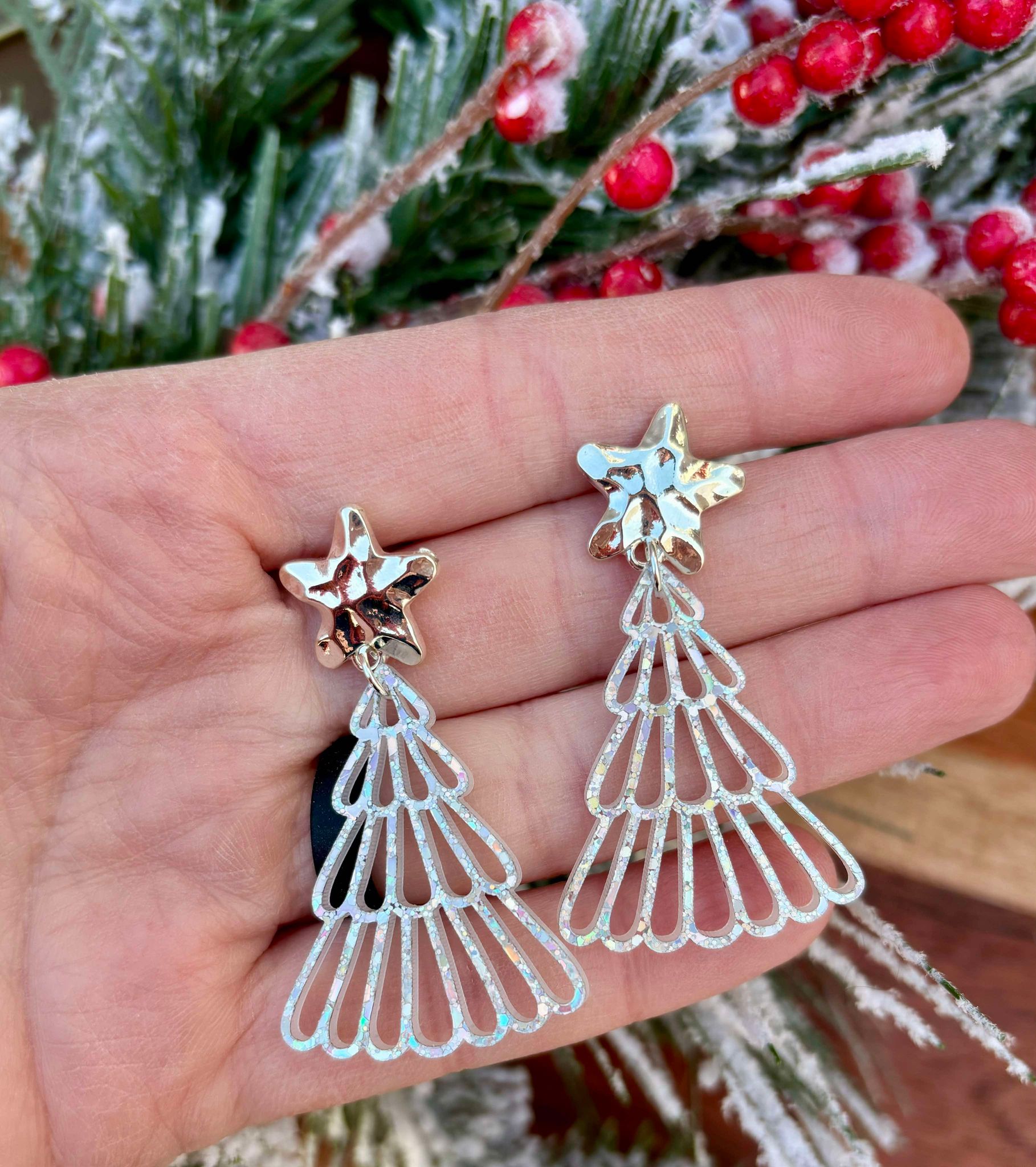 Sparkly Silver Tree