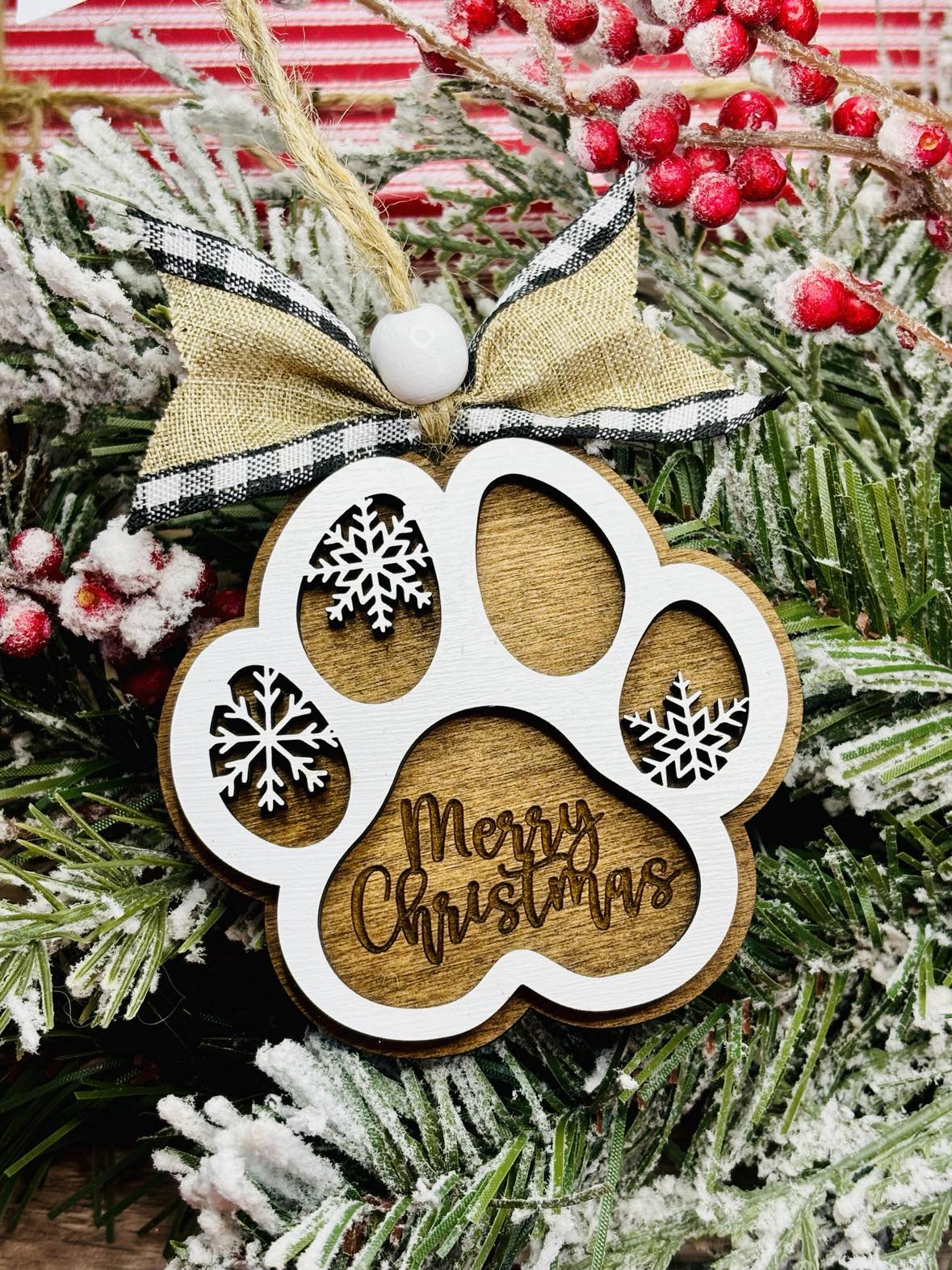 Paw Print Ornament
