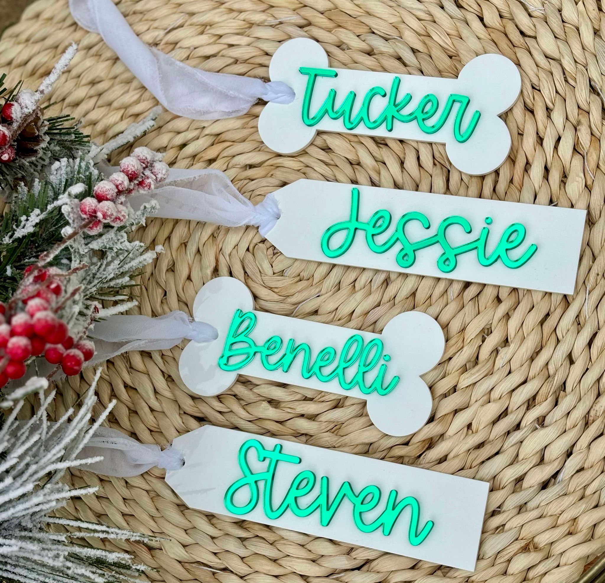 Acrylic Stocking Tags