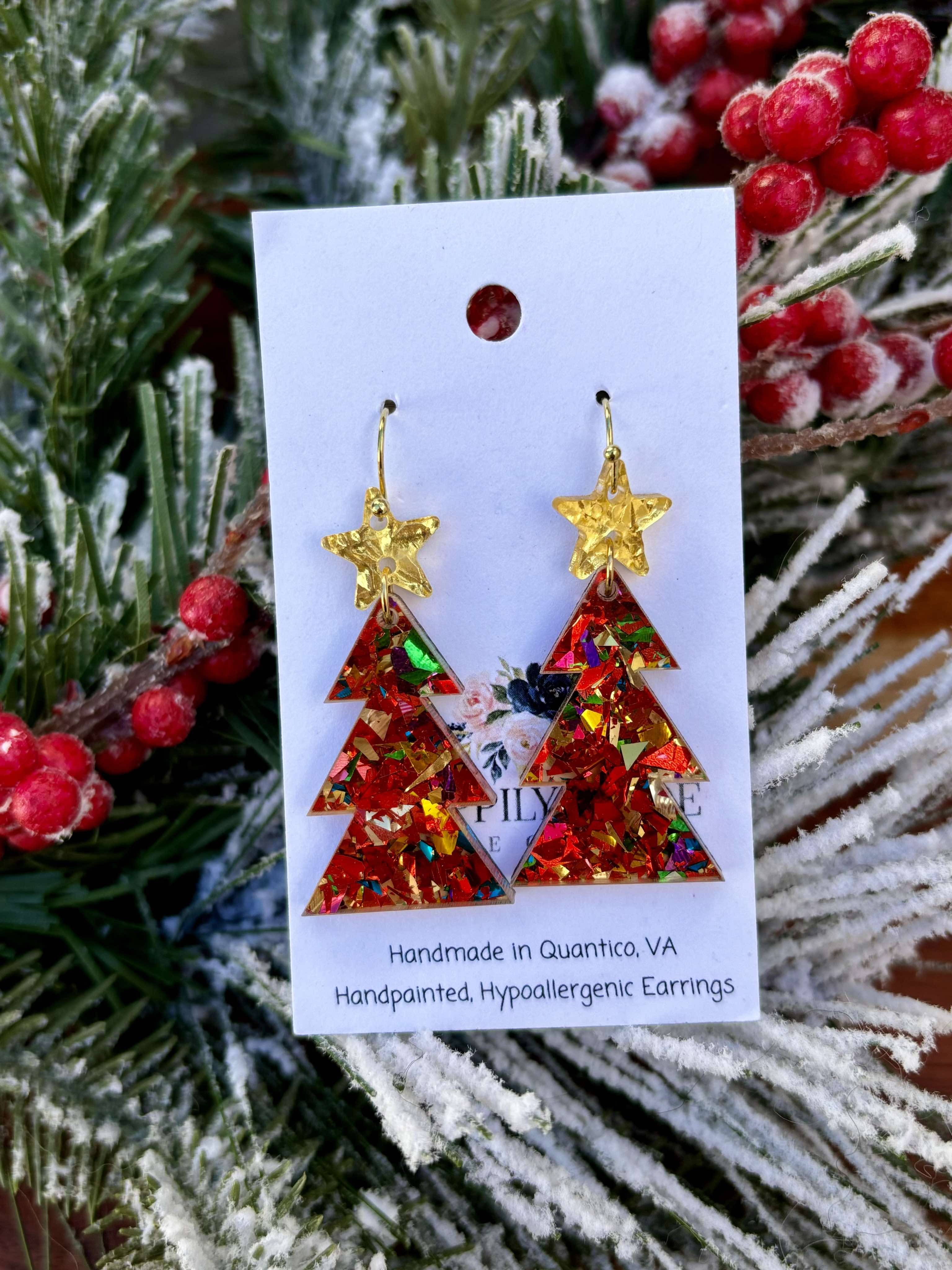 Christmas Kringle Skinny Trees