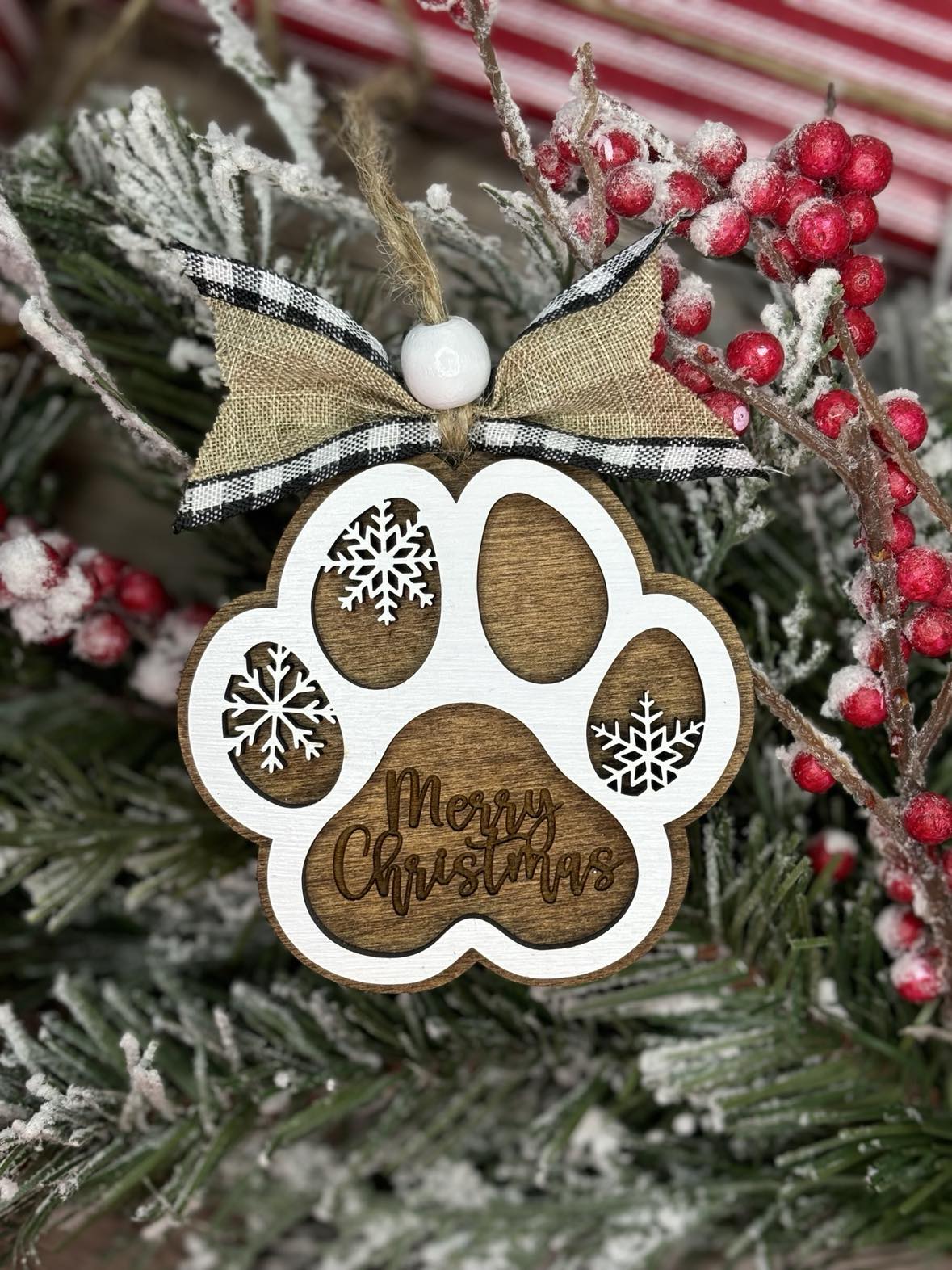 Paw Print Ornament