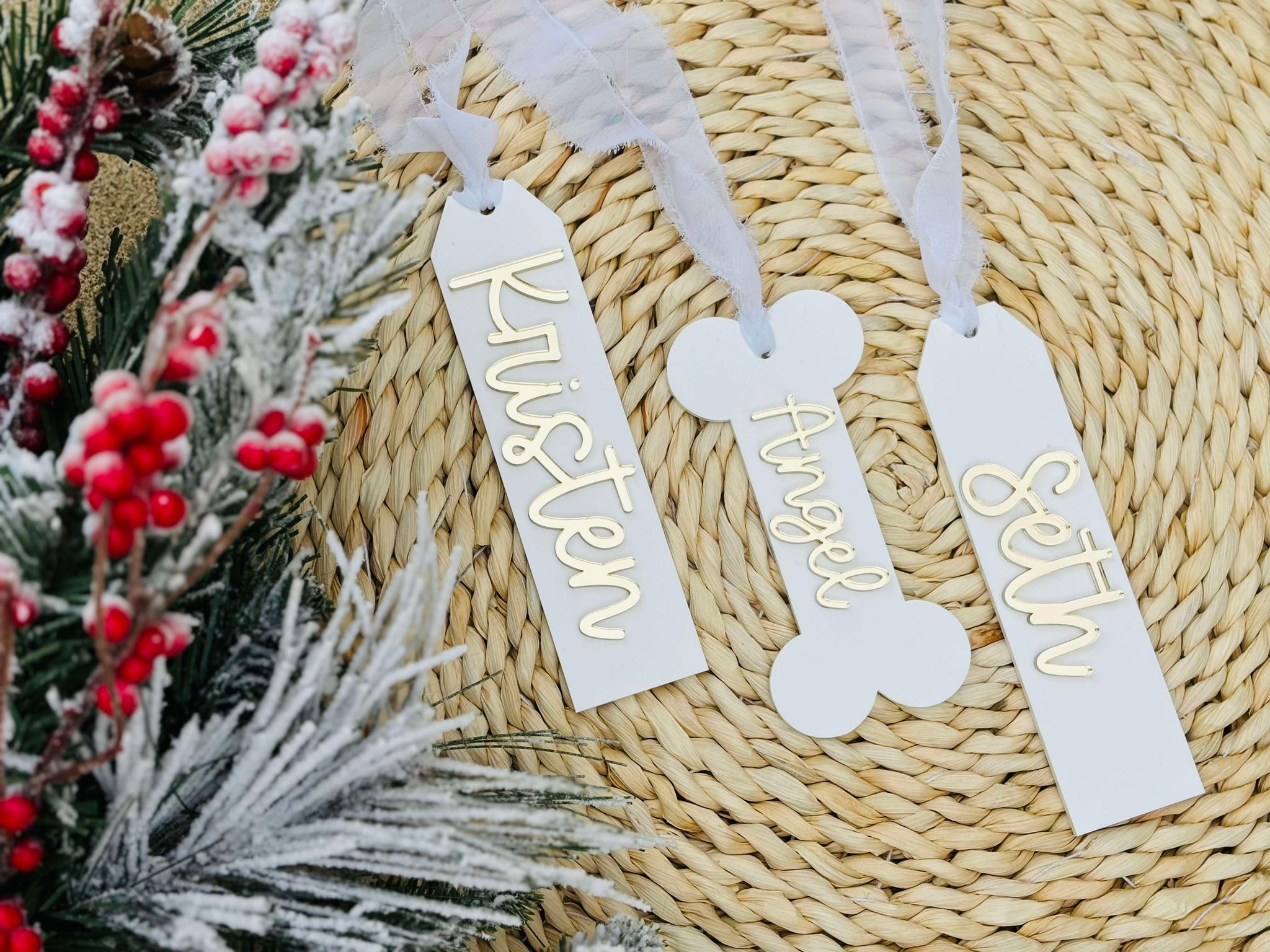 Acrylic Stocking Tags