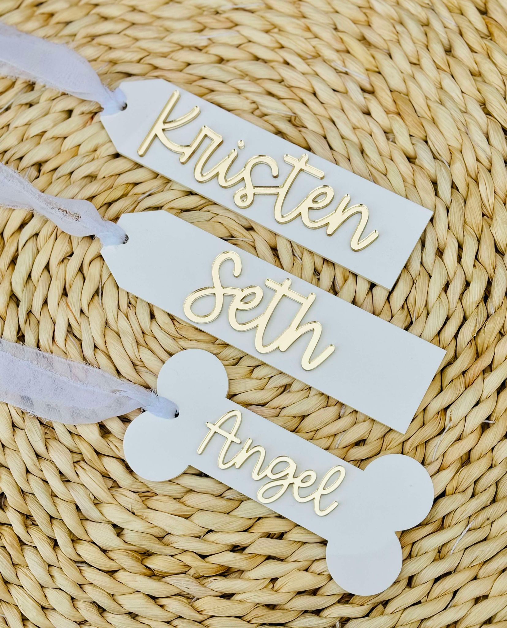 Acrylic Stocking Tags