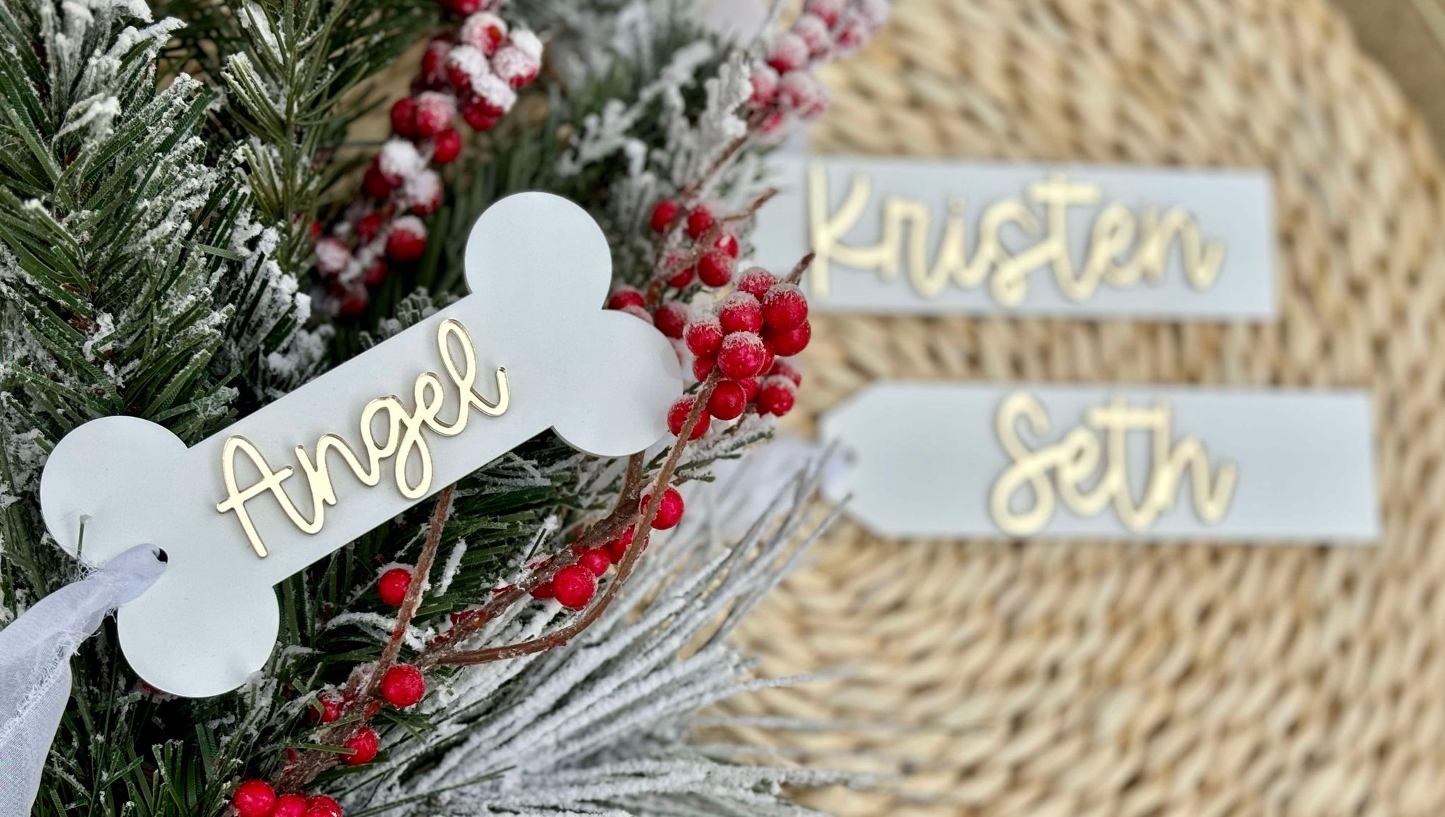 Acrylic Stocking Tags
