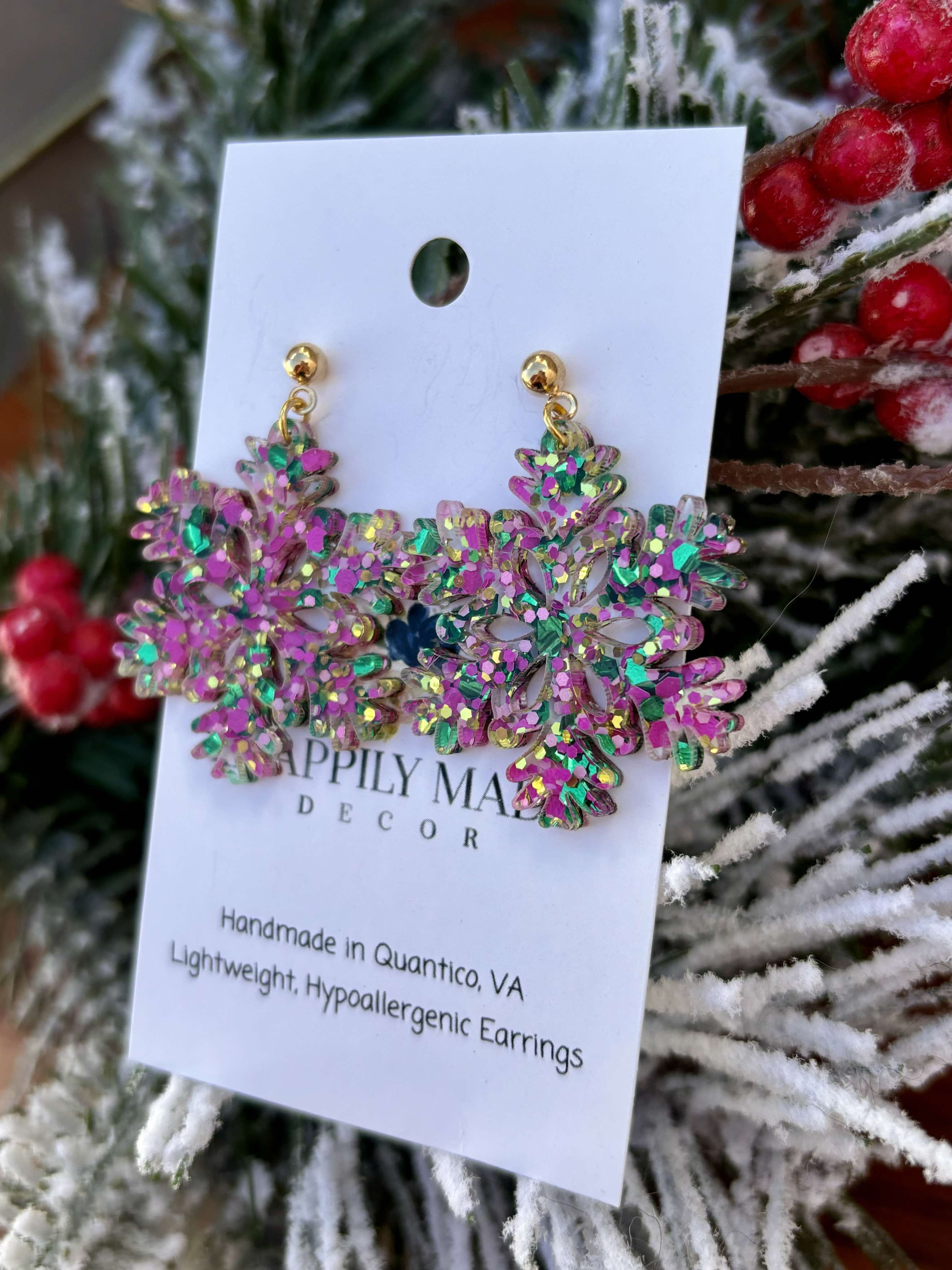 Blush & Luxe Snowflakes