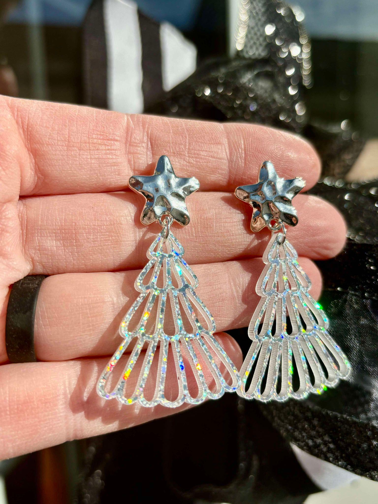 Sparkly Silver Tree