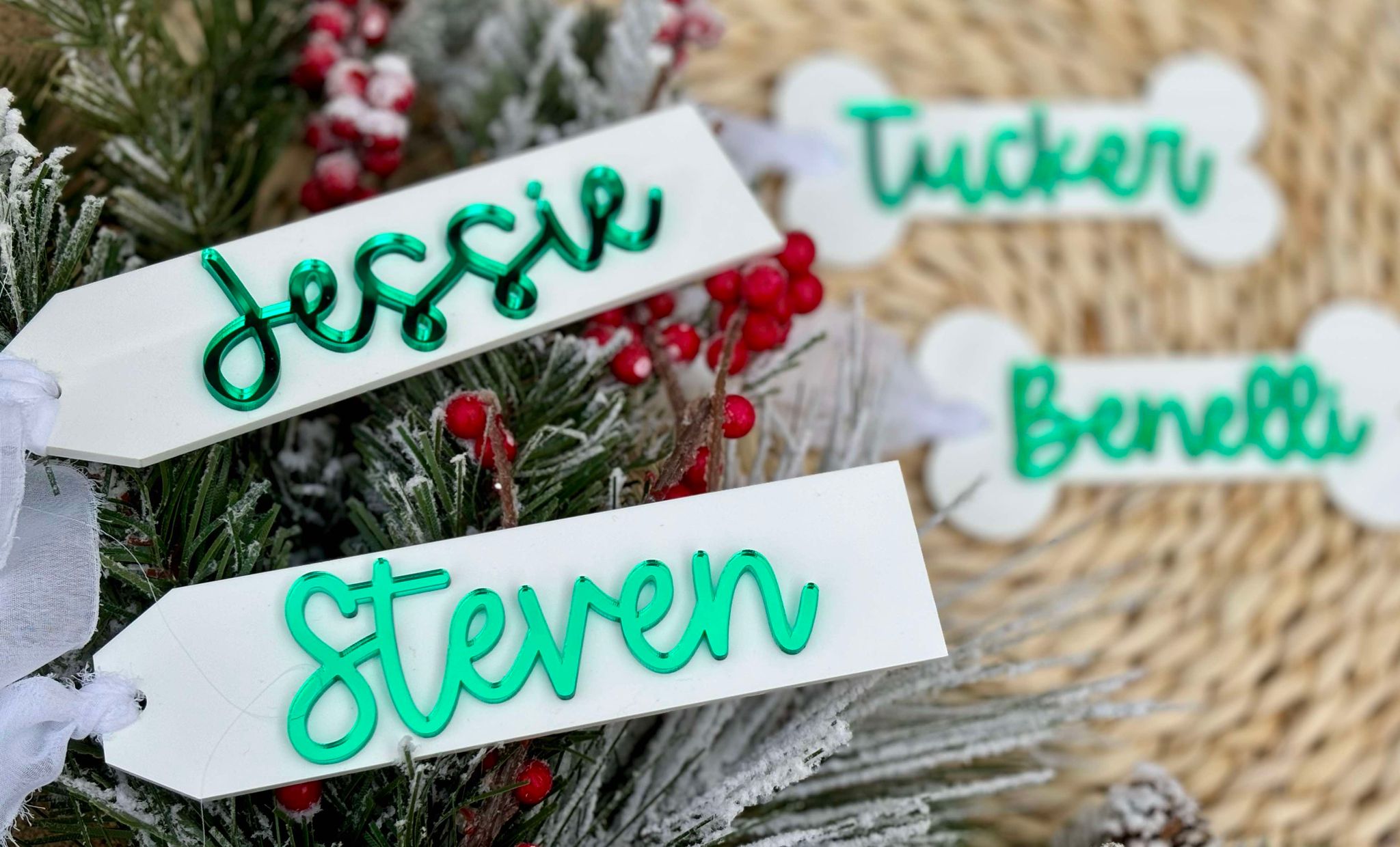 Acrylic Stocking Tags