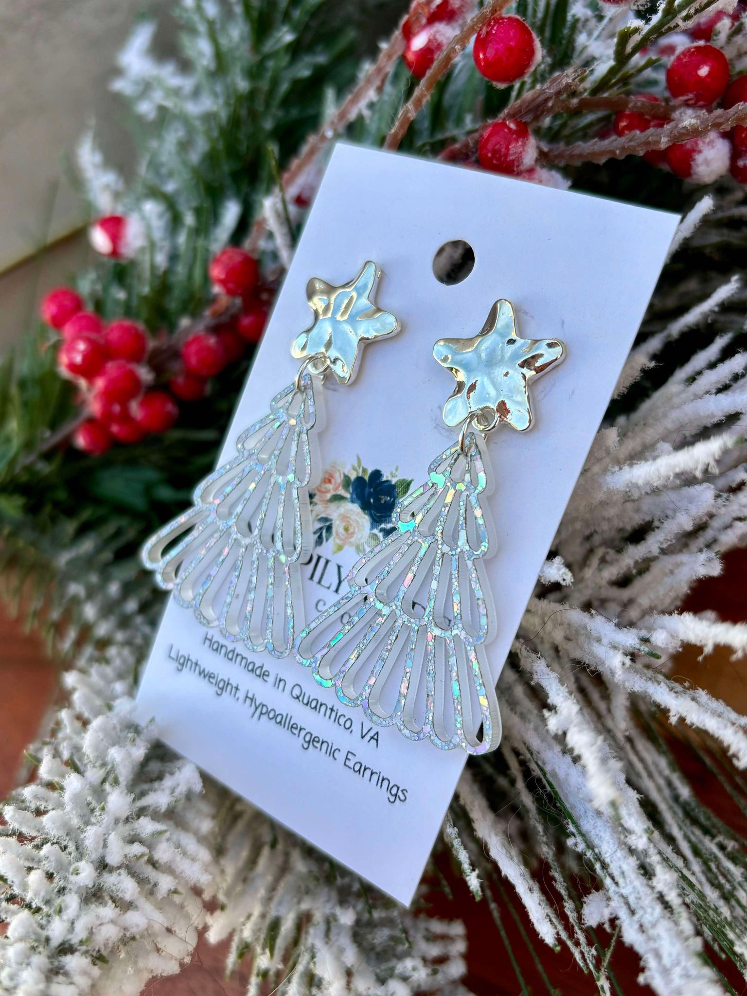 Sparkly Silver Tree