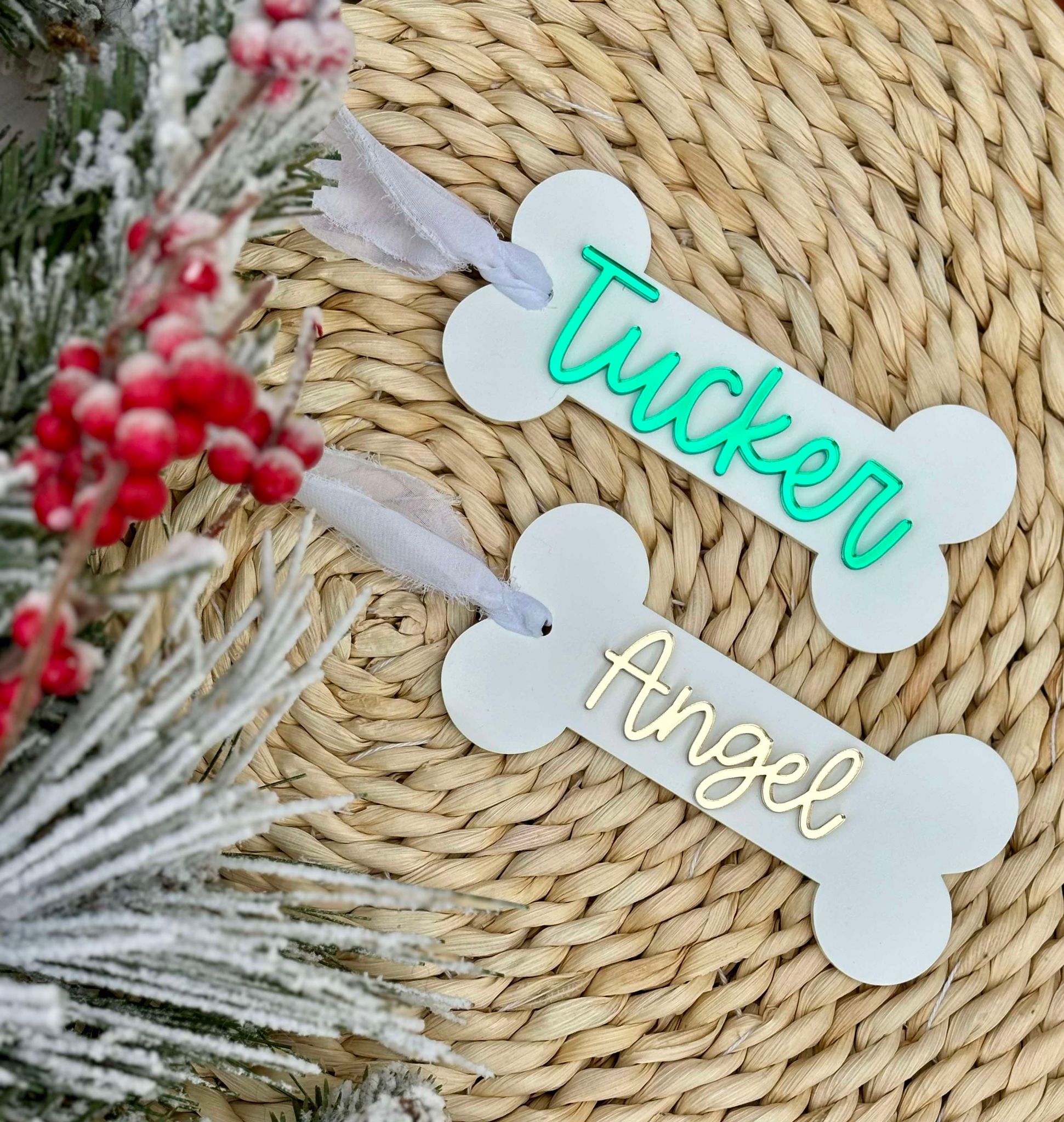 Acrylic Stocking Tags