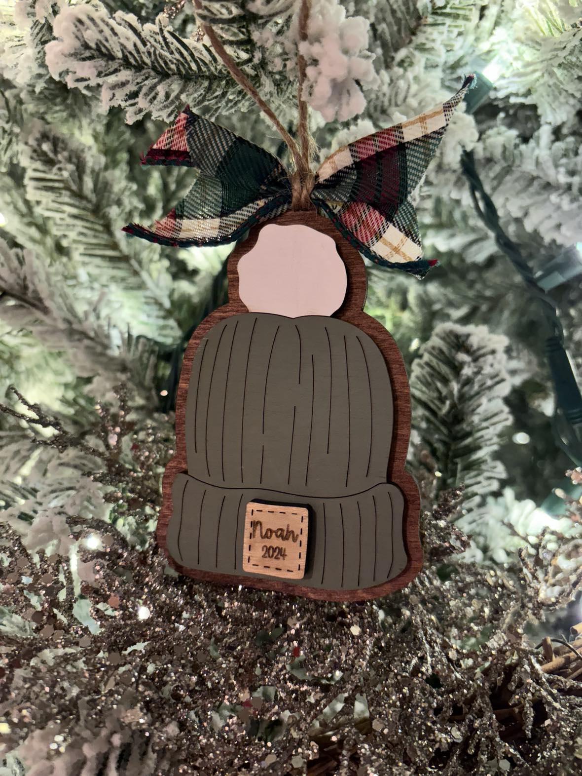 Custom Beanie Ornament