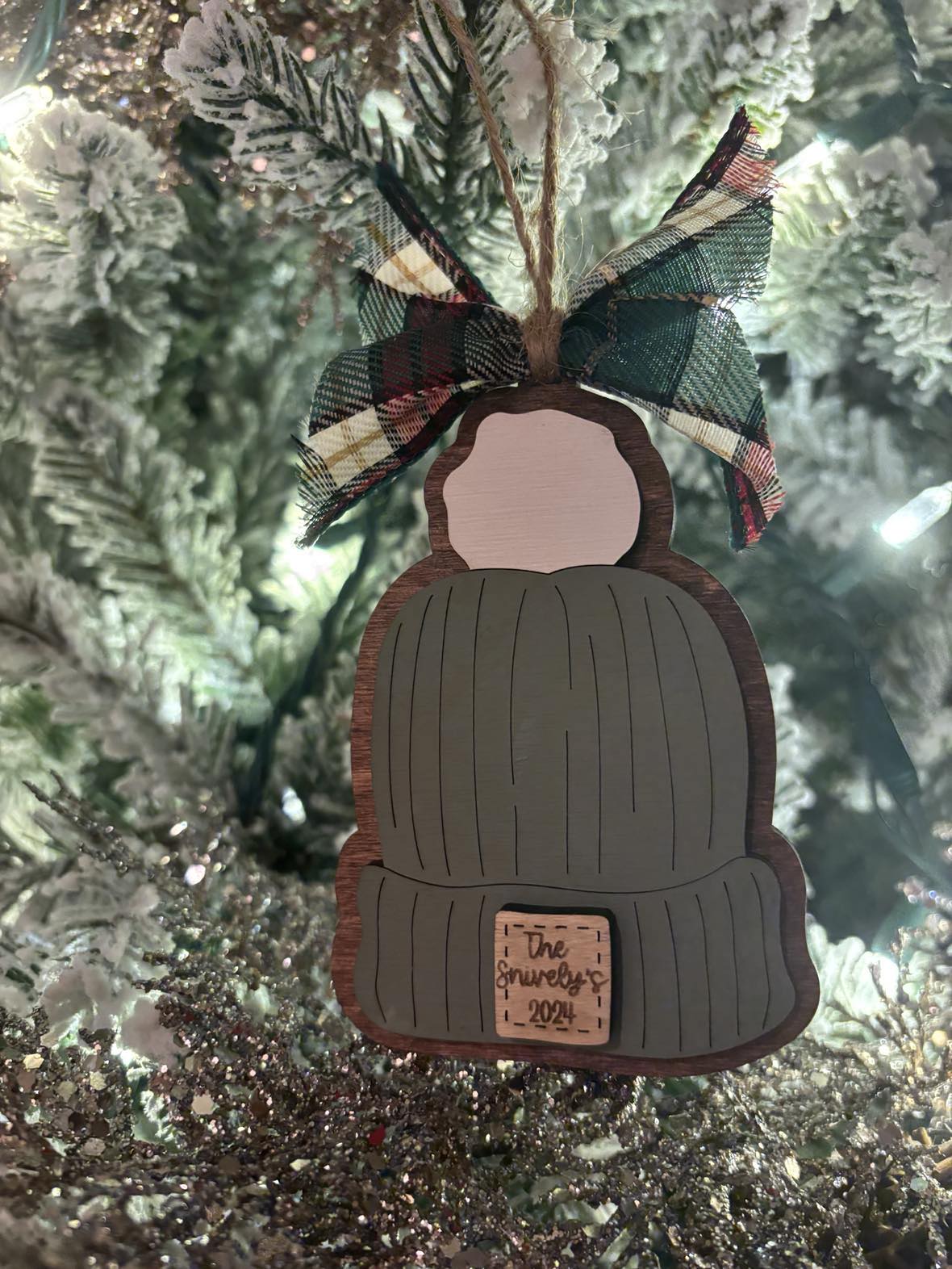 Custom Beanie Ornament