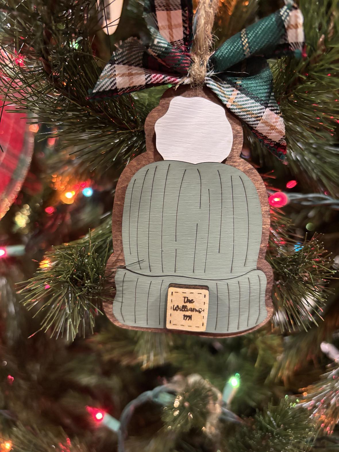 Custom Beanie Ornament