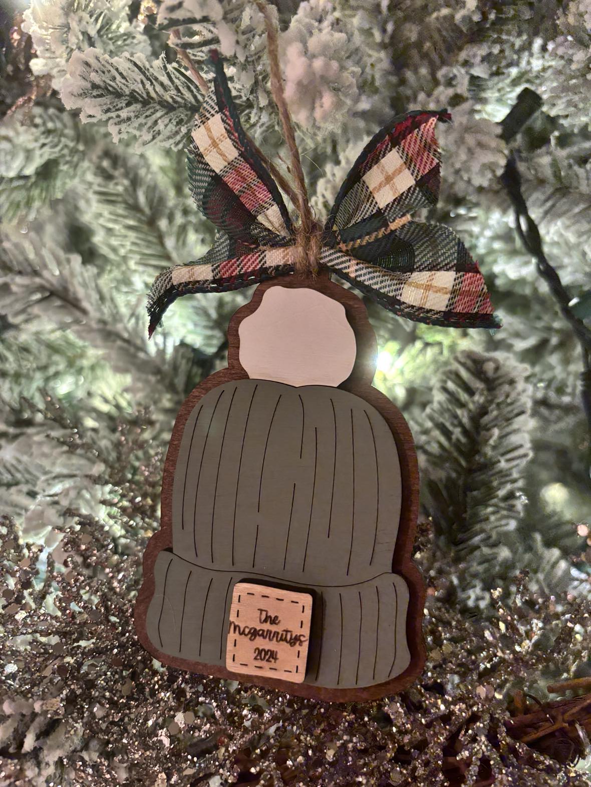 Custom Beanie Ornament